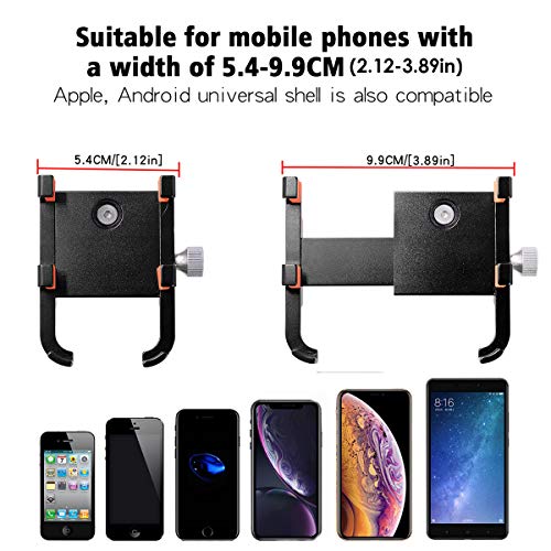 image for SANON Bicycle Motorcycle Phone Mount Aluminum Alloy Bicycle Motorcycle