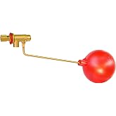 Swamp Cooler Float Valve, 1/4" Brass Float Valve for Evaporative Cooler | Brass, Leak-Proof Seal, 3" Float, Auto Water Control