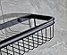 Rozin Wall Mounted Bathroom Shower Caddy Holder Storage Shelf Black Color