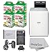 Fujifilm instax Share Smartphone Printer SP-2 (Silver) + Fujifilm Mini Twin Pack (80 Shots) + Travel Charger & Extra Battery + Cleaning Cloth + Filming Bundle