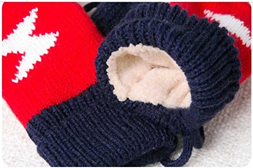 Baby Kint Hat and Scarf Mitten Set Unisex Infant 6-24 Months(red) - Thumbnail 5