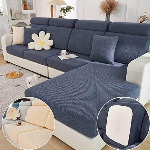 Slipcovers - Magic Sofa Covers Interior Magic Sofa Couch Covers 2023 New Wear-Resistant Universal Sofa Cover Stretch for Sectional Slipcovers (Texture-Dark Gray,Large Single Seat Cover)