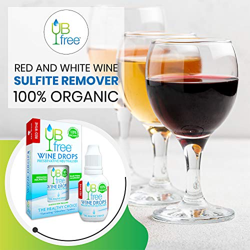 UB Free Wine Drops 1 Pack A Natural and Organic Wine Sulfite Remover for White Wine