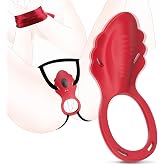 Remote Silent Control Vibratoar for Women Thrusting Toys Woman Viboators Panties with 9 Modes Controller Long Distance Remote Vibration App Phone Controlled Adults Toys for Couples (Red-2)