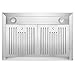 FireBird European Style Wall Mount Stainless Steel Range Hood Vent with Touch Sensor Control and Baffle Filters (30 in.)