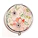 Vintage Flower Rose Floral Jasmine Girl Beautiful Pattern Custom Fashion Pill Box Medicine Tablet Holder Organizer Case for Pocket or Purse