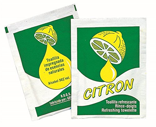 Refreshing Wipes "Citron" 6X8 Cm White Cellulose - 500 Units