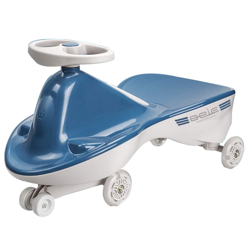 スイングカー おもちゃの車 子供用スクーター 幼児用ツイストカー 静音フラッシュホイール 新品 送料無料 積載量110kg ダブル缶 16歳 プレゼント Color 29 Blue Size 69 37cm B07plj2257