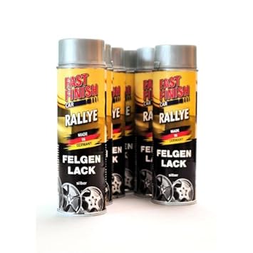 FAST FINISH CAR RALLYE 1K AUTOLACK FELGENLACK SILBER 6 x 500 ml 292842/6