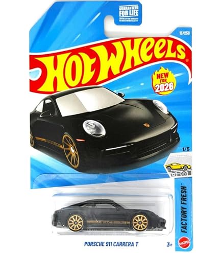 Amazon.com: Hot Wheels Porsche 911 Carrera T [Gray] Factory Fresh