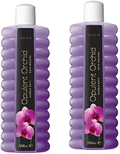 Avon Opulent Orchid Bubble Bath 2 x 500ml Exotic Jasmine Scented