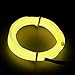 RioRand 15ft Neon Light El Wire w/ Battery Pack for Parties, Halloween Decoration (Yellow)
