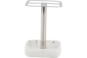 Toothbrush Holder, 304 Stainless Steel Rustproof Toothpaste Organizer with 3 Slots for Bathroom Counter or Wall Space Saving 