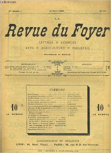 E Books Téléchargements Gratuits La Revue Du Foyer Lettres - 