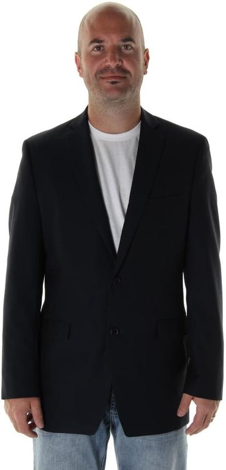 Alfani Slim Fit Blazer Wool Blend Navy Solid New Men's Sport Coat