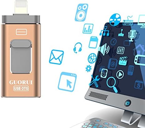 USB Flash Drive 64GB for IOS, Jump Drive External Storage, Pen-Drive Lighting Memory Stick Flash Drive Adapter Expansion, Thumb Drive Memory Storage for Apple iphone ipad ipod Android and Computers