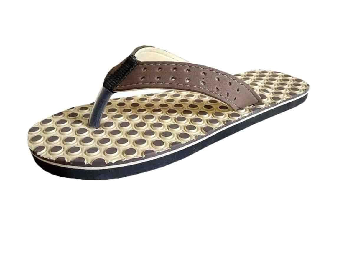 unispeed women's foot relief + accupressure dotted flip-flops (foot massage slippers)