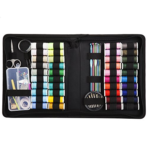 Readaeer Sewing Kit with 120 Pieces Sewing Accessories 40 Spools of Thread 30 Needles