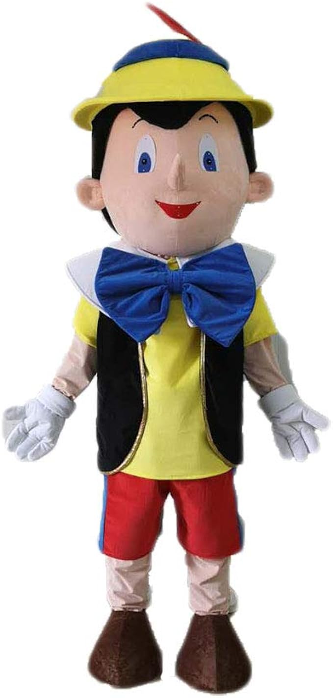 Amazon Com Adult Pinocchio Costume Pinocchio Fancy Dress Plush Mascot Suit Carnival Costumes Clothing