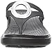 crocs Women's Sanrah Beveled Circle Sandal, Black/Black, 9 M US