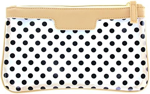 DM Merchandising Inc. First Glance Clear Essentials Case with Polka Dot Decoration (Taupe)