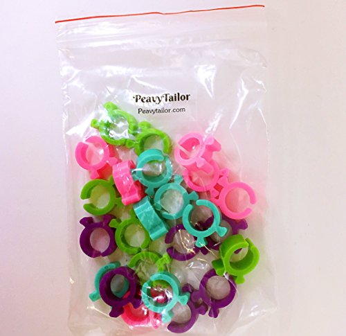 PeavyTailor 24 Bobbin Holder Clamps Clips Great for Embroidery, Quilting and Sewing Thread