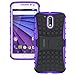 Moto G4 Case, Moto G4 Plus Case - OEAGO [Shockproof] [Impact Protection] Tough Rugged Dual Layer Protective Case Cover with Kickstand for Motorola Moto G4 / G4 Plus (Moto G Plus, 4th Gen) - Purple