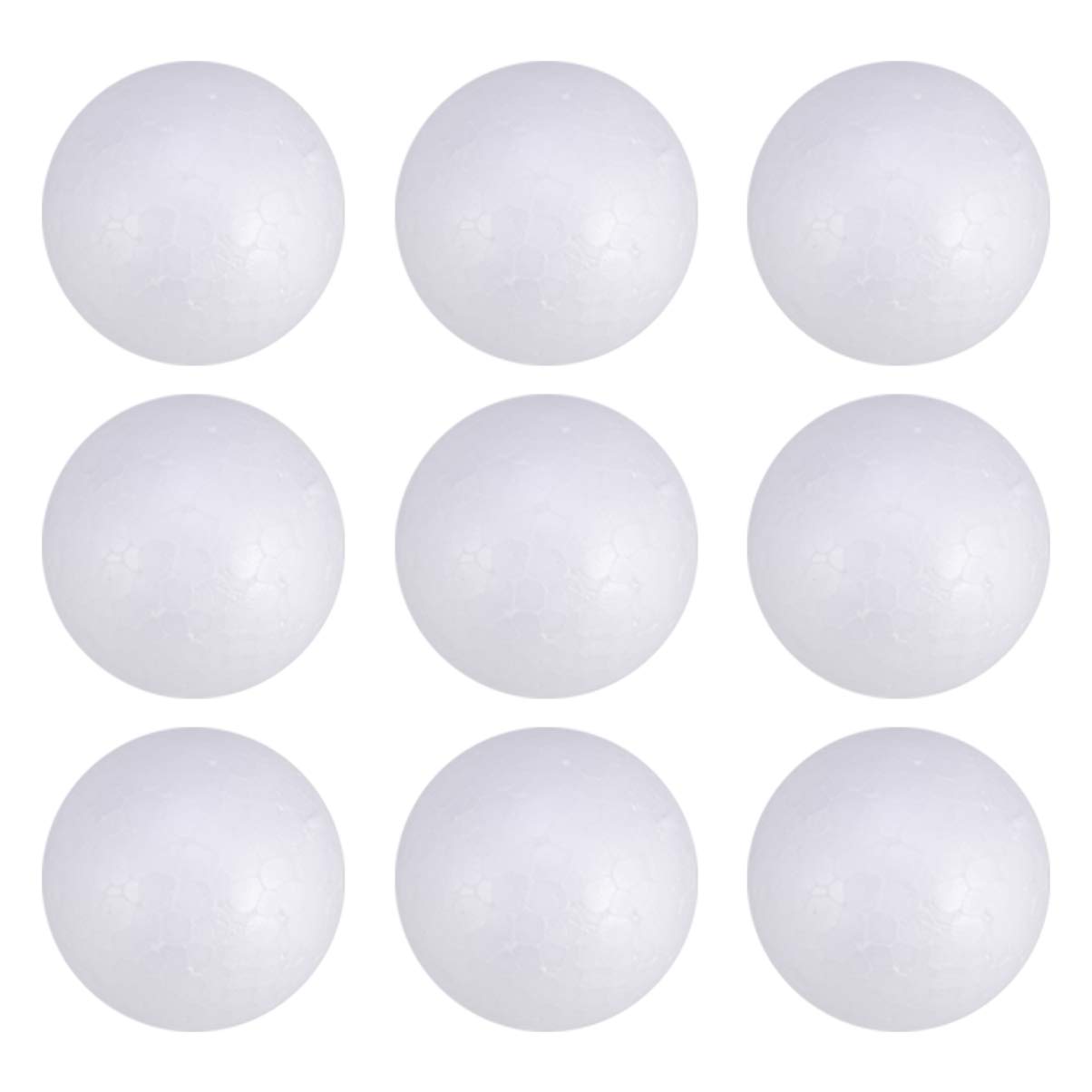 100pcs Craft Foam Balls Smooth Foam Balls for Arts Craft DIY Ornaments School Projects Christmas Decor (White,4cm)