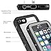 meritcase iPhone 5S Waterproof Case, IP68 iPhone SE/5S/5 Waterproof Shockproof Dirtproof Snowproof Screen Protector Cover for Snow Skiing Swimming (Black)