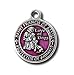 The Christian Mint, LLC St. Francis of Assisi Enameled Pet Medal with Capsule of Assisi Soil (for Smaller Dogs) (Pink)