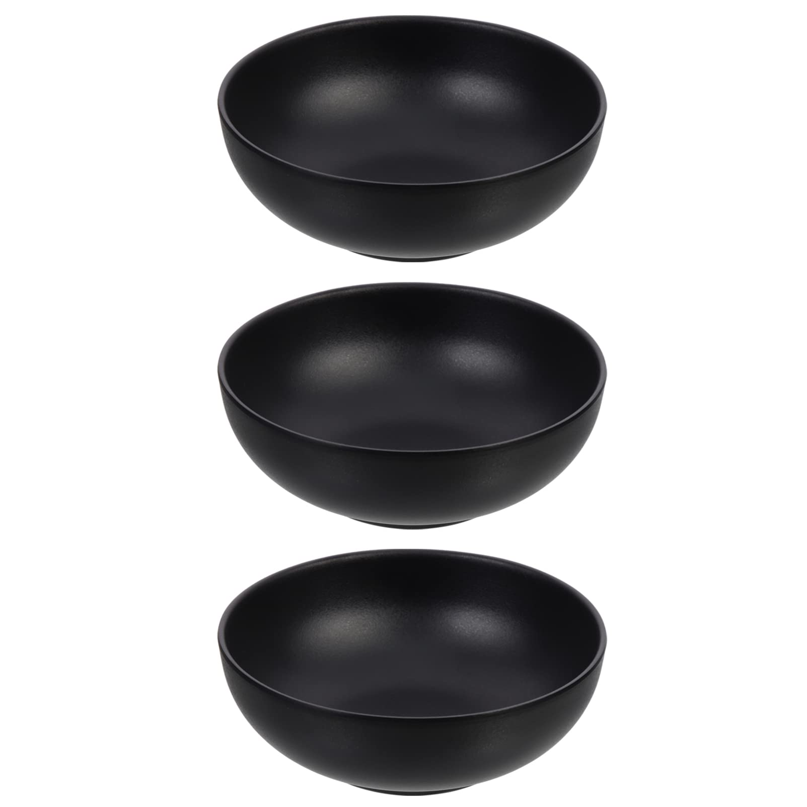 UPKOCH Household Rice Bowls Set of 3 Frosted Small Soup Bowls 4 Inch Restaurant Sauce Bowls Stackable Canteen Appetizer Bowls for Family and Catering Use