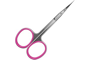 Staleks Professional Cuticle Scissors – Manicure Scissors, Stainless Steel, Extra Fine Curved Blades Smart 40 Type 3 SS-40/3