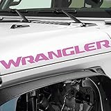 Bogar Tech Designs - Vinyl Hood Decal Sticker Letters Compatible with Jeep Wrangler 2