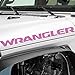 Bogar Tech Designs - Vinyl Hood Decal Sticker Letters Compatible with Jeep Wrangler 2