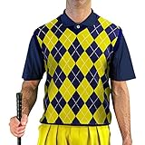 V-Neck Argyle Golf Sweater Vests - GolfKnickers: Mens - Pullover - (A-ZZ)