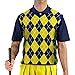 V-Neck Argyle Golf Sweater Vests - GolfKnickers: Mens - Pullover - (A-ZZ)