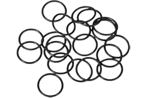 TA-VIGOR 20pcs Nitrile Rubber O-Rings 6mm OD 4mm ID 1mm Width, Metric Nitrile Rubber Sealing Gasket for Automotive or Air Conditioning Repair, Filter, Pump, Water Hose, Engines, Valves