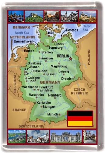 German Map Gift Souvenir Fridge Magnet