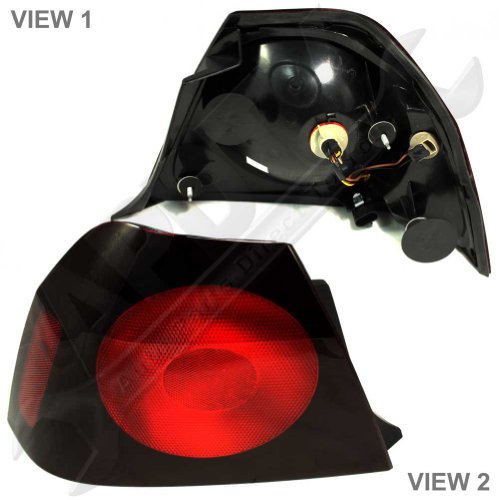 APDTY 10351923 Tail Light Lamp Assembly Fits Rear Left 2004-2005 Chevrolet Impala (Quarter Panel Mounted)
