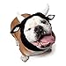 Zoo Snoods Bull Costume - Warm Knit Cow Dog Snood Wrap for Pets, Neck Ear Cover Protection for Halloween Winter (Large)