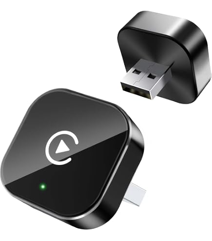 Adaptador CarPlay Inalámbrico 2024 Para Coche - Plug & Play, Compatible Con IPhone Y Coches Desde 2016 (Incluye Cables)