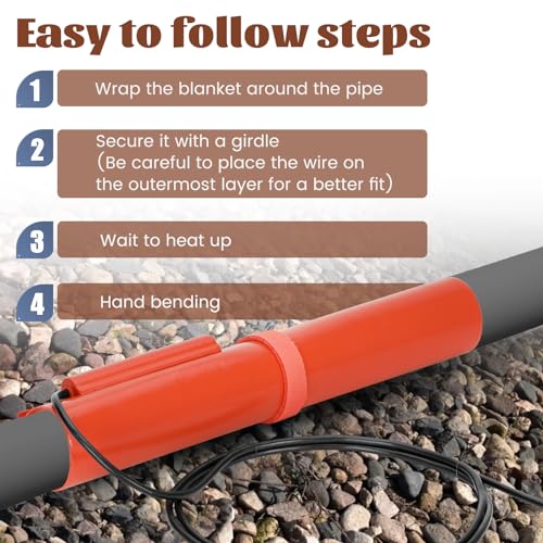 Fengind PVC Heating Blanket Bender For 1/2" To 11/2" PVC Conduit, 120V