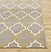 Modern Moroccan Trellis Gray-Yellow 5' X 7' Area Rug