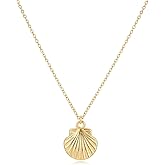 MYEARS Women Gold Necklace Pendant 14K Simple Dainty Chain Everyday Summer Beach Jewelry