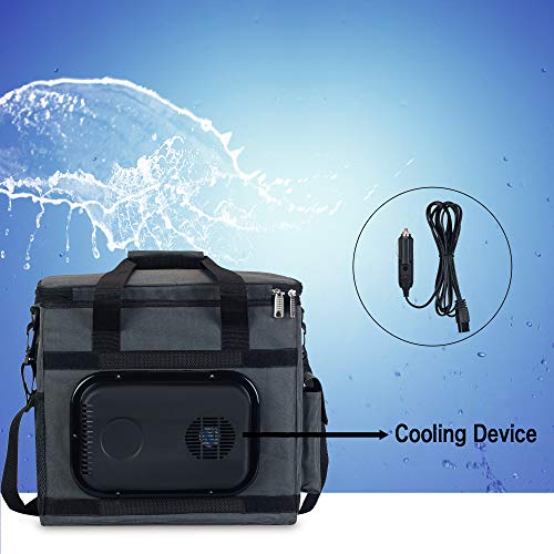 Electric Car Cooler 25L ,12V DC Plug In Collapsible Portable Cooler Bag