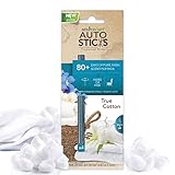 Enviroscent Autosticks Aroma Diffusers for Cars, True Cotton, Box of 4