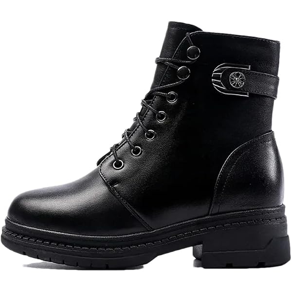 Amazon.com | Women Ankle Boots Platform Wedge Heel Leather Lace Up