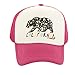 JP DOoDLES California Bear Flag Hat Kids Trucker Hat. Baseball Mesh Back Cap fits Baby, Toddler and Youth (Hot Pink Rainbow Font, 2-5T)