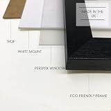 pf+a A2 Frame With Mount For A3 Black Frame Oxford Mount Perspex view 4