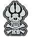 Dog Patch Embroidered Hook and Loop Fastener Backing for Service Animal Vest